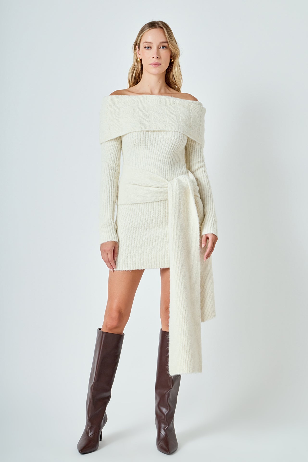 Sunshine Icy Flum Pebble Flavor Deya Off The Shoulder Mini Dress Grey womens christmas shoulder fitted mini sweater dress - Temu Sunshine Icy Flum Pebble Flavor Deya Off The Shoulder Mini Dress Grey womens christmas shoulder fitted mini sweater dress - Temu