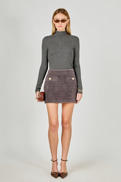 Tweed Boucle Skirt