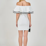 Off Shoulder Ruffle Mini Dress