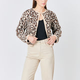 Leopard Sherpa Jacket