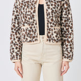 Leopard Sherpa Jacket