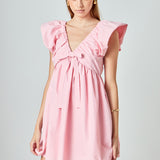 Sydney Combo Bow Mini Dress
