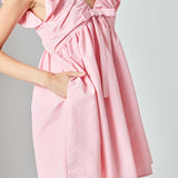 Sydney Combo Bow Mini Dress
