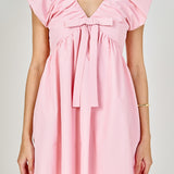 Sydney Combo Bow Mini Dress