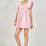 Sydney Combo Bow Mini Dress