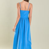 Front Ties Midi Dress