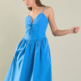 Front Ties Midi Dress