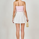 Linen High Waisted Flounce Skirt