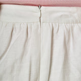 Linen High Waisted Flounce Skirt