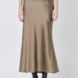 Satin Bias Maxi Skirt