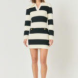 Striped Knit Mini Dress