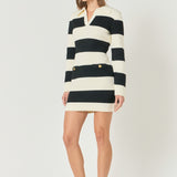 Striped Knit Mini Dress