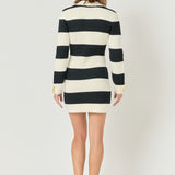 Striped Knit Mini Dress