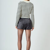 Striped Knit collared Sweater
