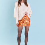 Multi Sequins Mini Skirt