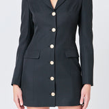 Blazer Buttoned Mini Dress