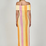 Off-the-Shoulder Sleeveless Midi Dress