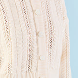 Cable Knit Buttoned Sweater