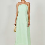 Lucia Folded Strapless Linen Maxi Dress – Endless Rose