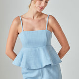 Tweed Baby doll Top