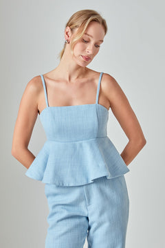 Tweed Baby doll Top