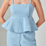 Tweed Baby doll Top