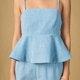 Tweed Baby doll Top