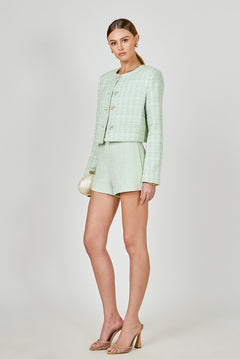 Lemi Tweed Relaxed Shorts