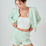 Lemi Tweed Relaxed Shorts