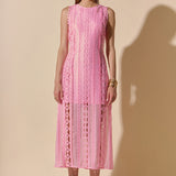 Lace Tiered Midi Dress