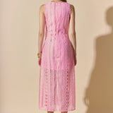 Lace Tiered Midi Dress