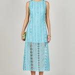 Lace Tiered Midi Dress Endless Rose Lace Tiered Midi Dress Endless Rose