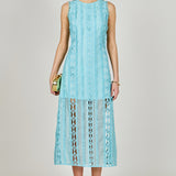 Lace Tiered Midi Dress