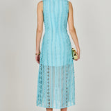 Lace Tiered Midi Dress