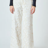Floral Embroidered Relaxed Pants