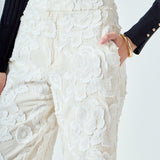 Floral Embroidered Relaxed Pants