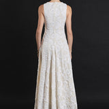Denali Floral Embroidered Sleeveless Midi Dress