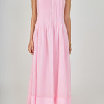 annabelle organza pintuck sleeveless midi dress Annabelle Organza Pintuck Sleeveless Midi Dress Endless Rose
