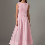 annabelle organza pintuck sleeveless midi dress Annabelle Organza Pintuck Sleeveless Midi Dress Endless Rose