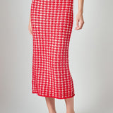 Check Maxi Skirt