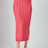 Check Maxi Skirt