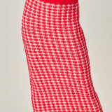Check Maxi Skirt