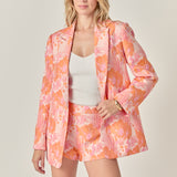 Floral Jacquard Shorts