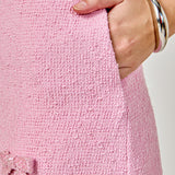 Gracie Bow Embellished Sleeveless Mini Dress