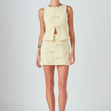 Mila Bow Embellished Sleeveless Top