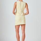 Mila Bow Trim Embellished Mini Skirt