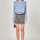Chunky Wool Knit Detailed Sweater