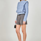 Chunky Wool Knit Detailed Sweater