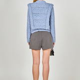 Chunky Wool Knit Detailed Sweater