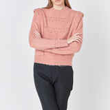 Chunky Wool Knit Detailed Sweater